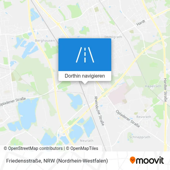 Friedensstraße Karte