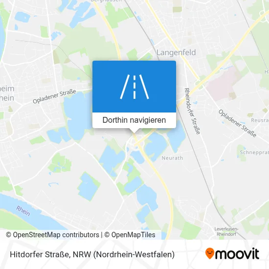 Hitdorfer Straße Karte