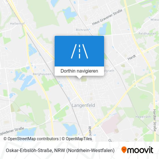 Oskar-Erbslöh-Straße Karte