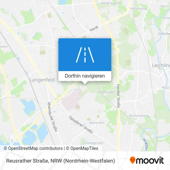 Reusrather Straße Karte