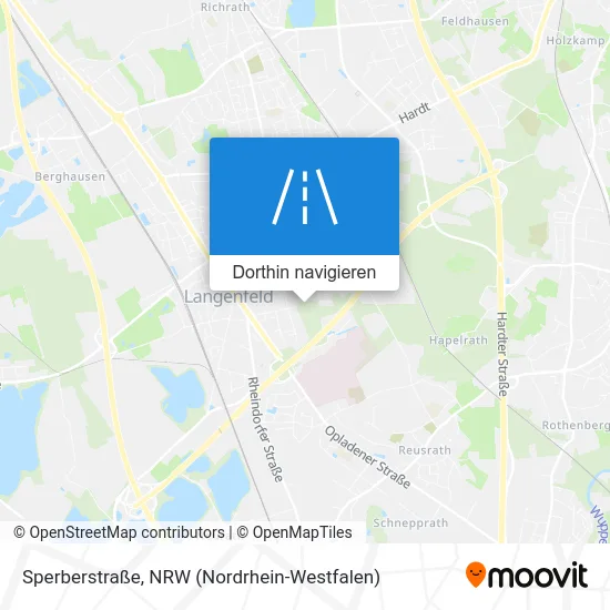 Sperberstraße Karte