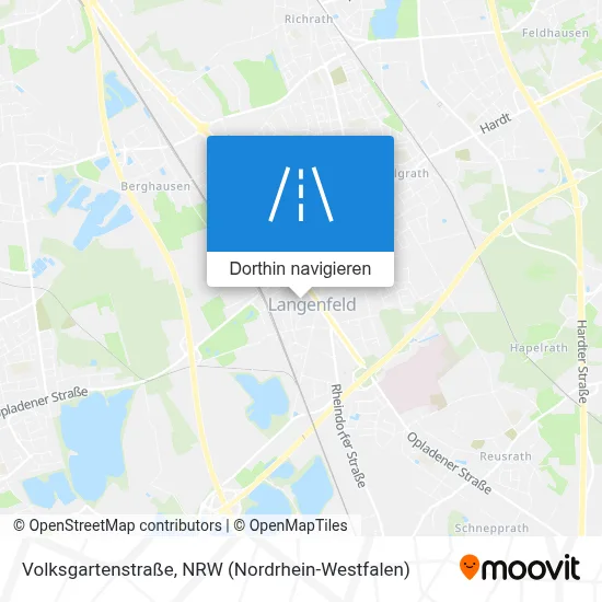 Volksgartenstraße Karte