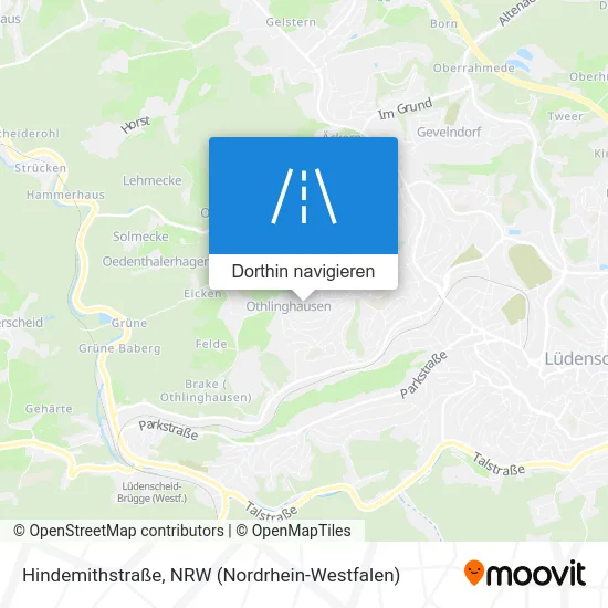 Hindemithstraße Karte