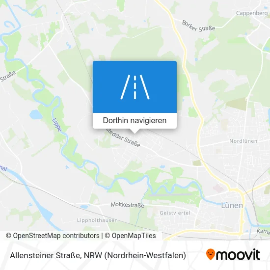 Allensteiner Straße Karte