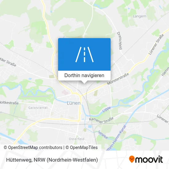 Hüttenweg Karte