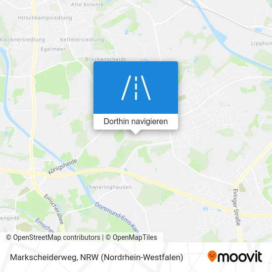 Markscheiderweg Karte