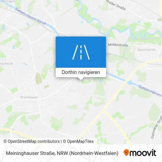 Meininghauser Straße Karte