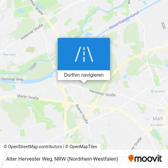 Alter Hervester Weg Karte