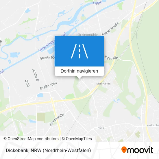 Dickebank Karte