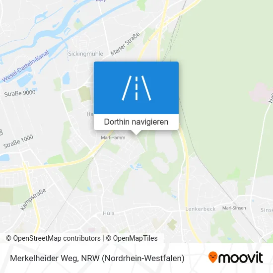 Merkelheider Weg Karte