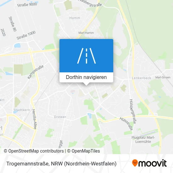 Trogemannstraße Karte