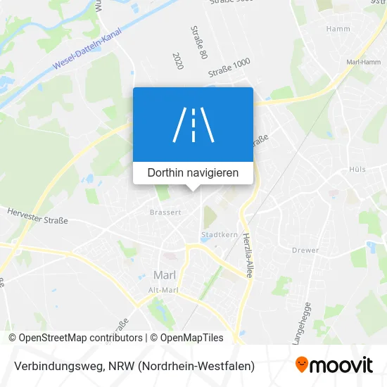 Verbindungsweg Karte