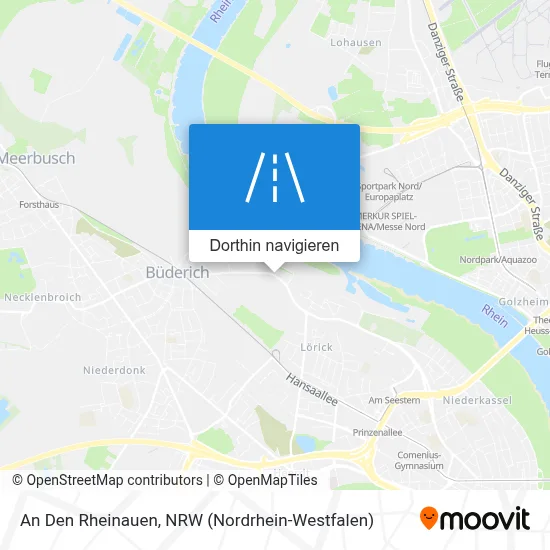 An Den Rheinauen Karte