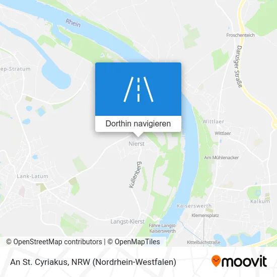 An St. Cyriakus Karte
