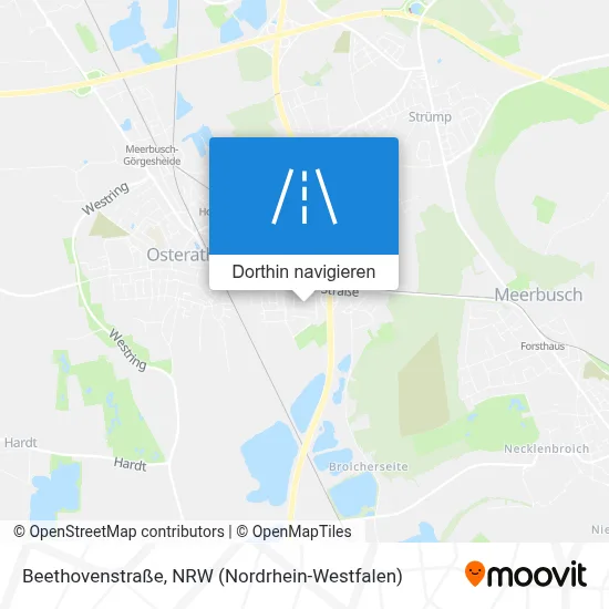 Beethovenstraße Karte