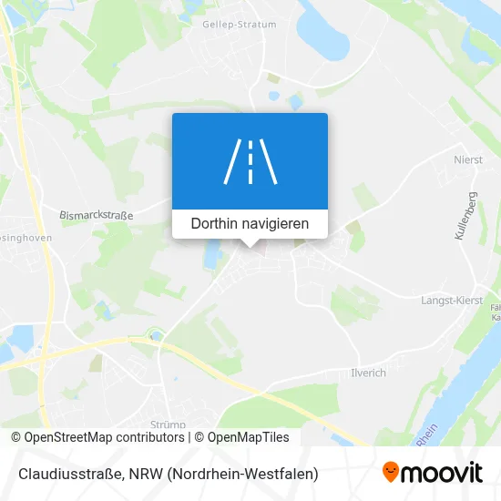 Claudiusstraße Karte