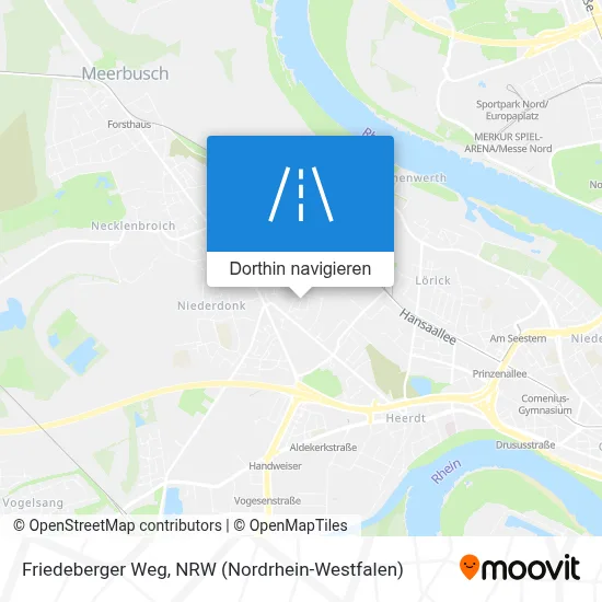 Friedeberger Weg Karte