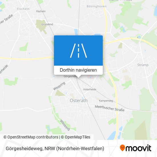 Görgesheideweg Karte