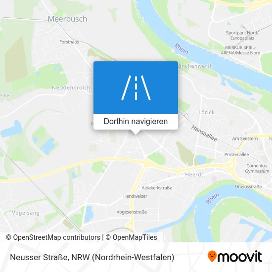 Neusser Straße Karte