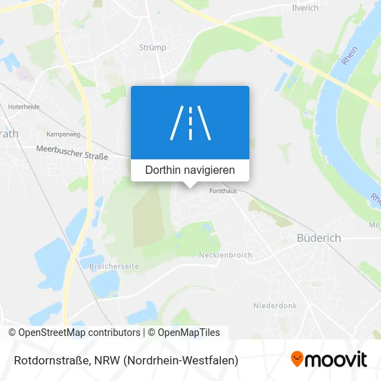 Rotdornstraße Karte