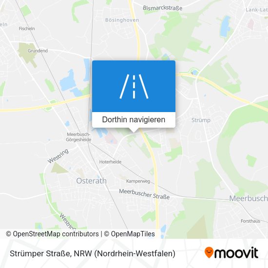 Strümper Straße Karte