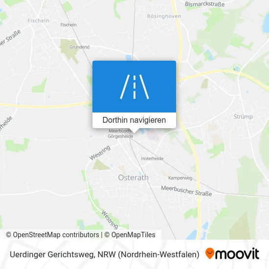 Uerdinger Gerichtsweg Karte