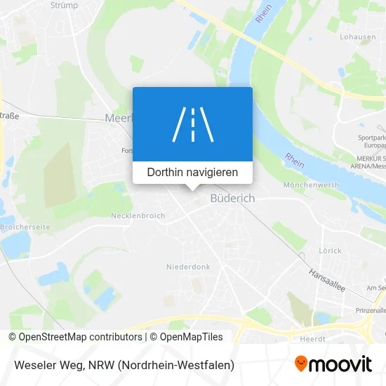 Weseler Weg Karte