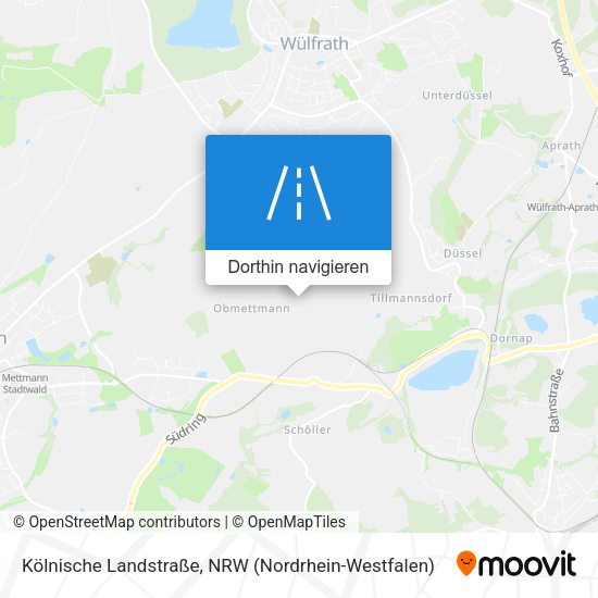 Kölnische Landstraße Karte