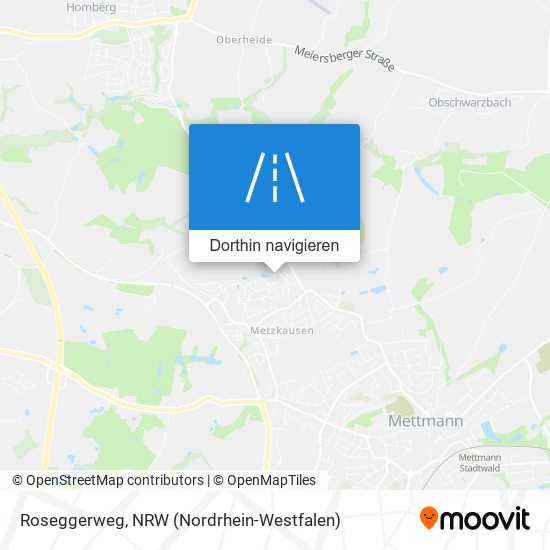 Roseggerweg Karte