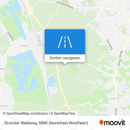 Broicher Waldweg Karte