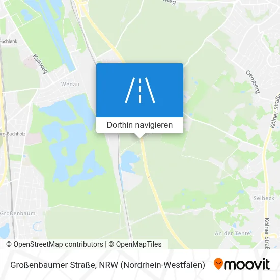 Großenbaumer Straße Karte