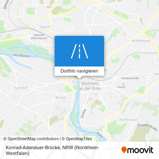 Konrad-Adenauer-Brücke Karte