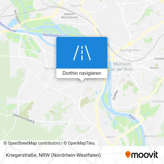 Kriegerstraße Karte