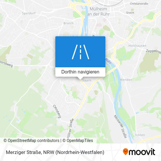 Merziger Straße Karte