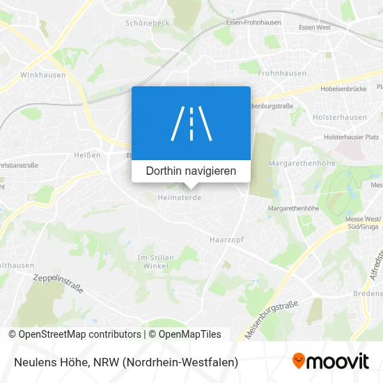 Neulens Höhe Karte