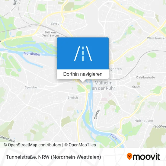 Tunnelstraße Karte