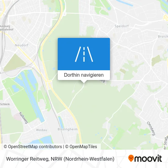 Worringer Reitweg Karte