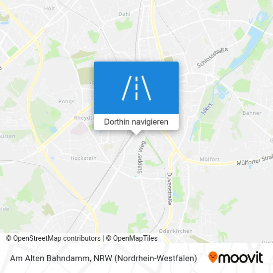 Am Alten Bahndamm Karte