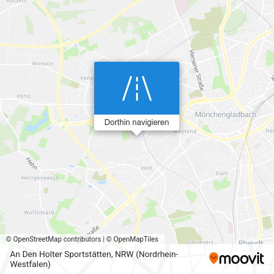 An Den Holter Sportstätten Karte