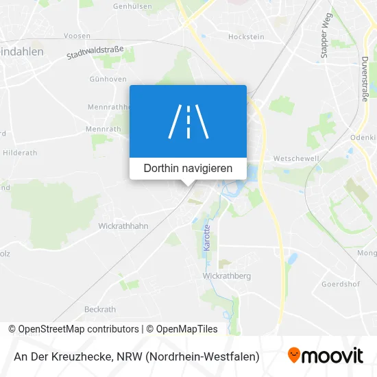 An Der Kreuzhecke Karte