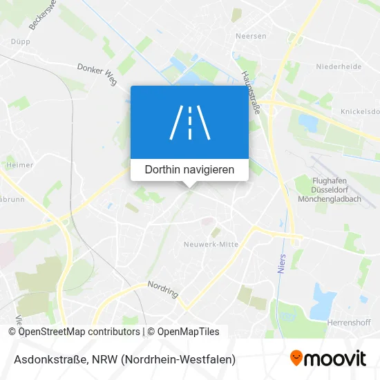 Asdonkstraße Karte