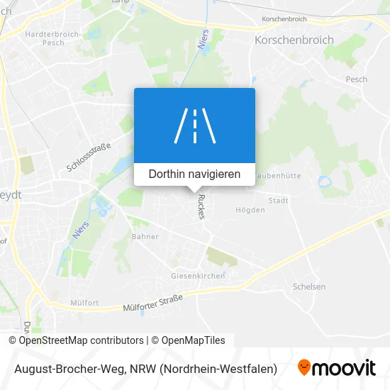 August-Brocher-Weg Karte