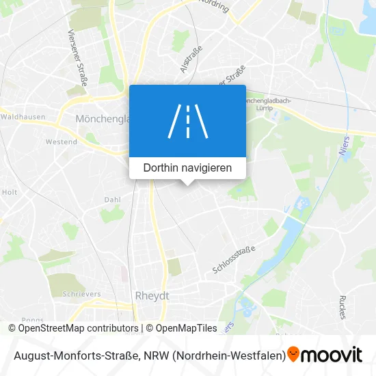 August-Monforts-Straße Karte