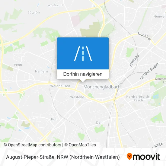 August-Pieper-Straße Karte