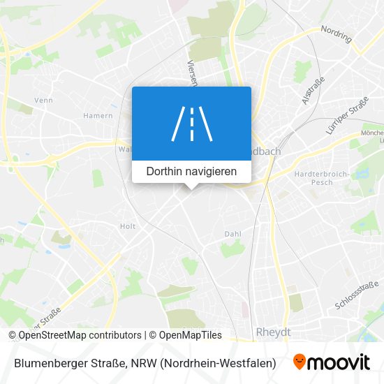 Blumenberger Straße Karte