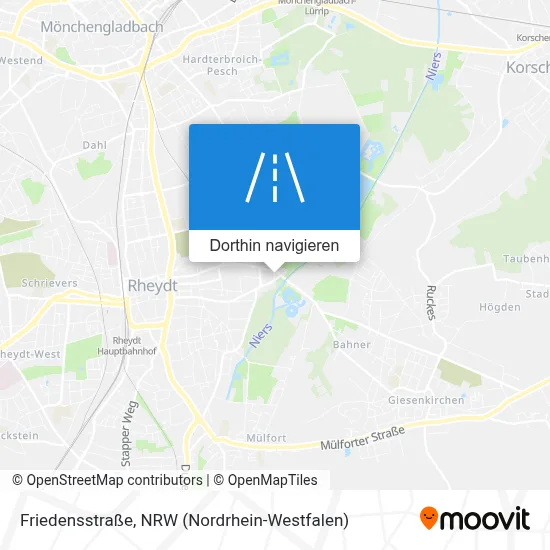 Friedensstraße Karte