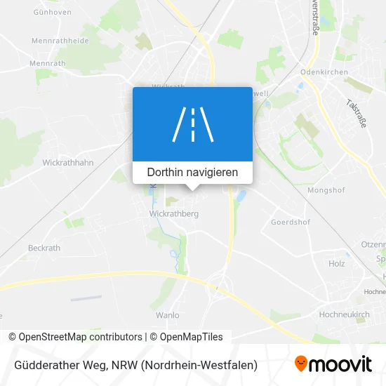 Güdderather Weg Karte