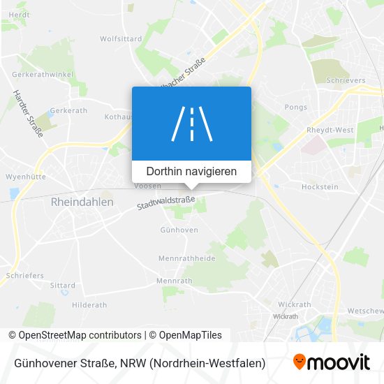 Günhovener Straße Karte