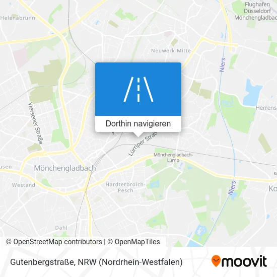 Gutenbergstraße Karte