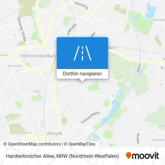 Hardterbroicher Allee Karte